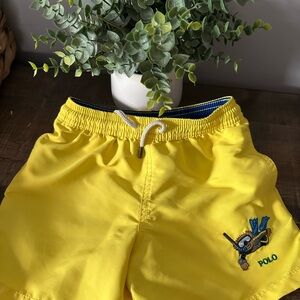 Polo by Ralph Lauren Kids Yellow Swim Shorts